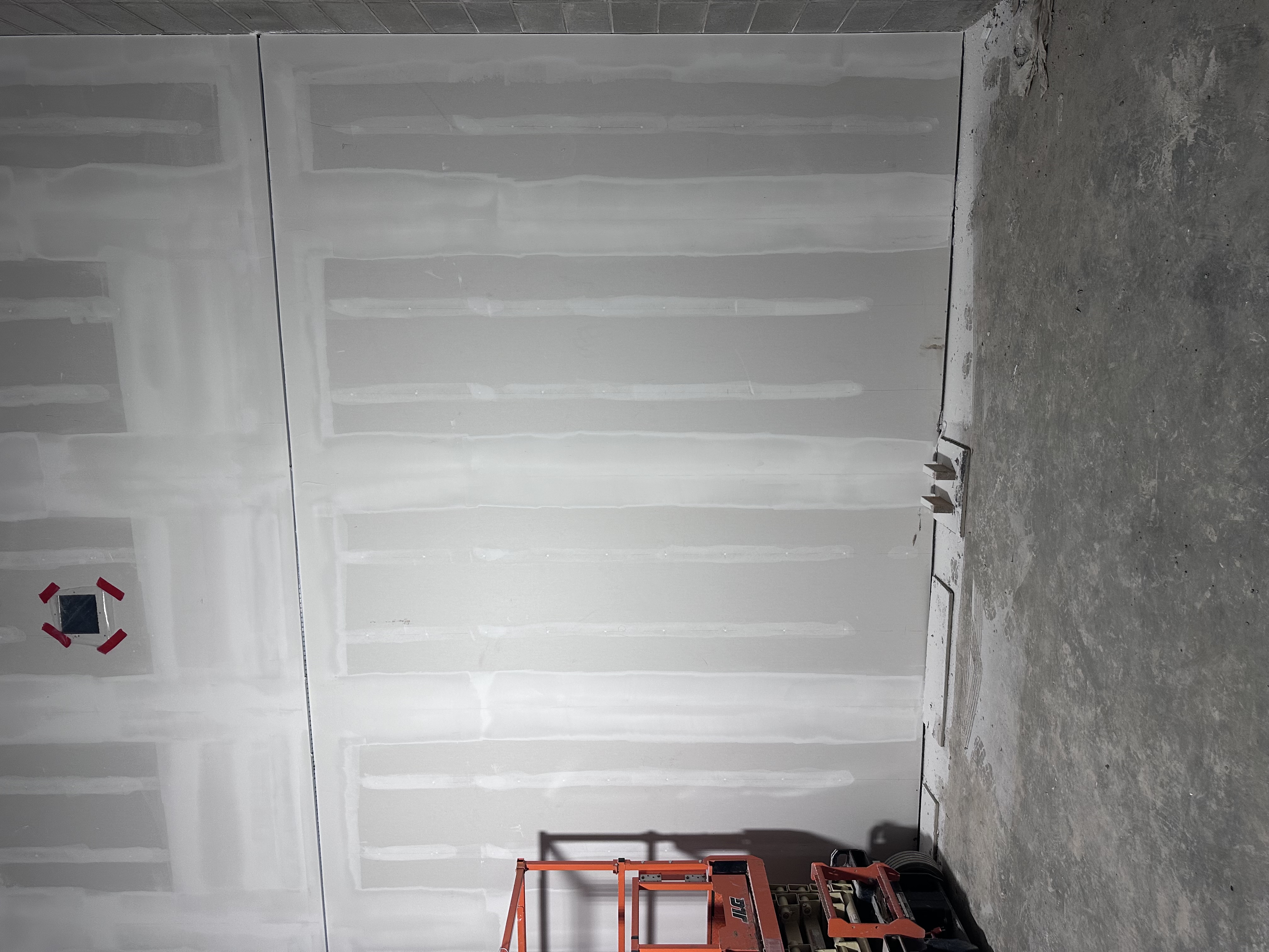 Finished drywall ceiling and wall work